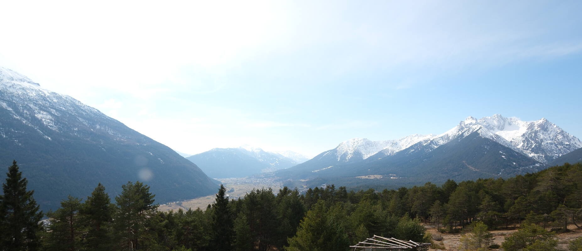 Archiv Foto Webcam Tarrenz - Blick vom Kappakreuz auf Imst