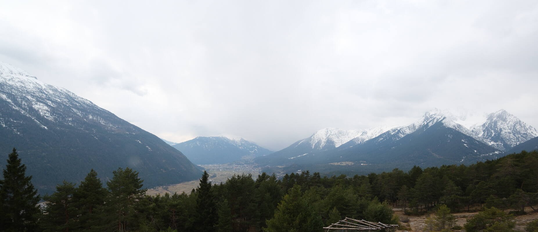 Archiv Foto Webcam Tarrenz - Blick vom Kappakreuz auf Imst