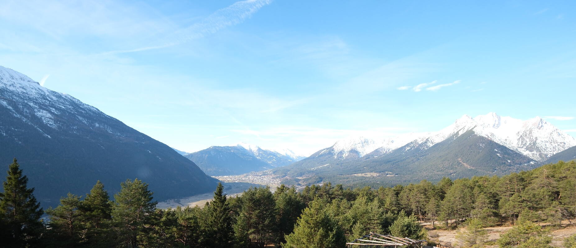 Archiv Foto Webcam Tarrenz - Blick vom Kappakreuz auf Imst