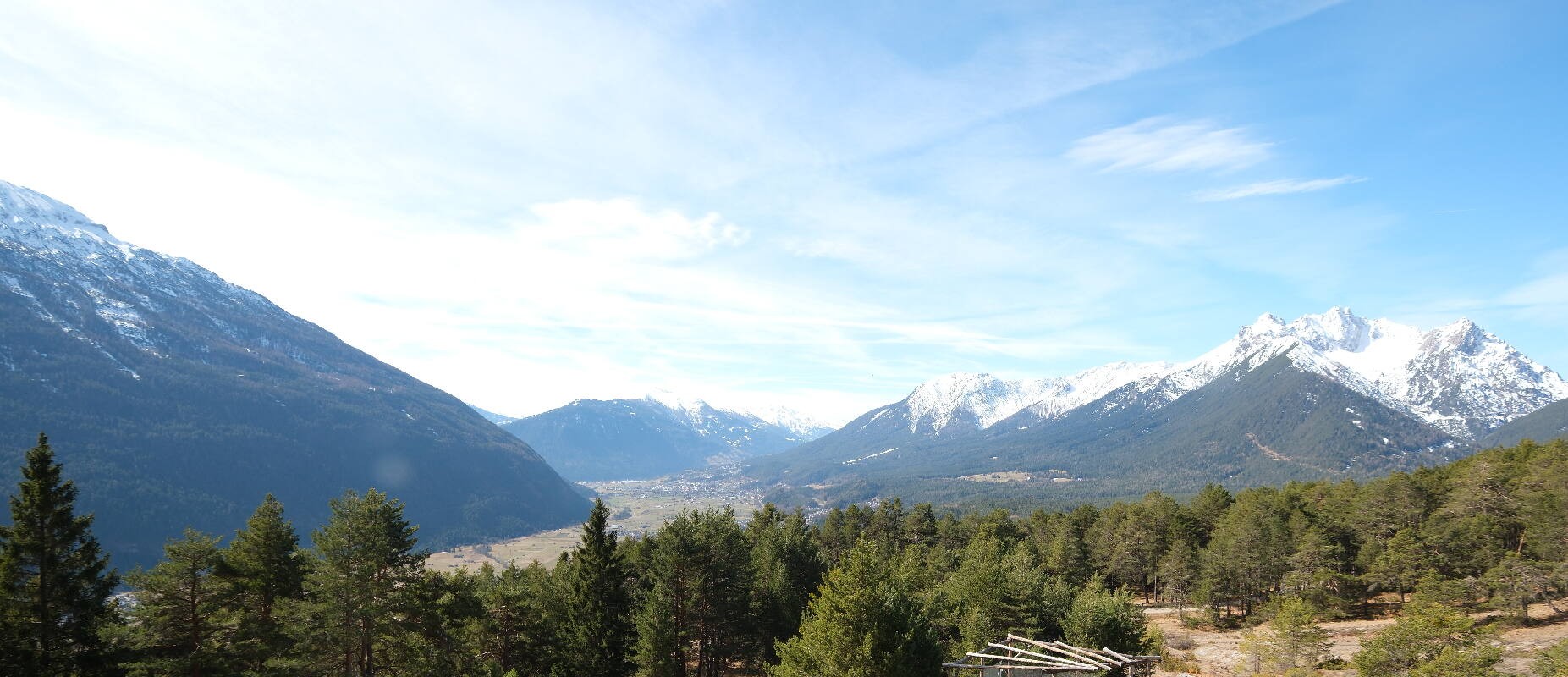 Archiv Foto Webcam Tarrenz - Blick vom Kappakreuz auf Imst