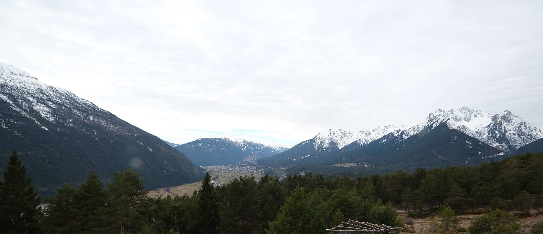 Archiv Foto Webcam Tarrenz - Blick vom Kappakreuz auf Imst