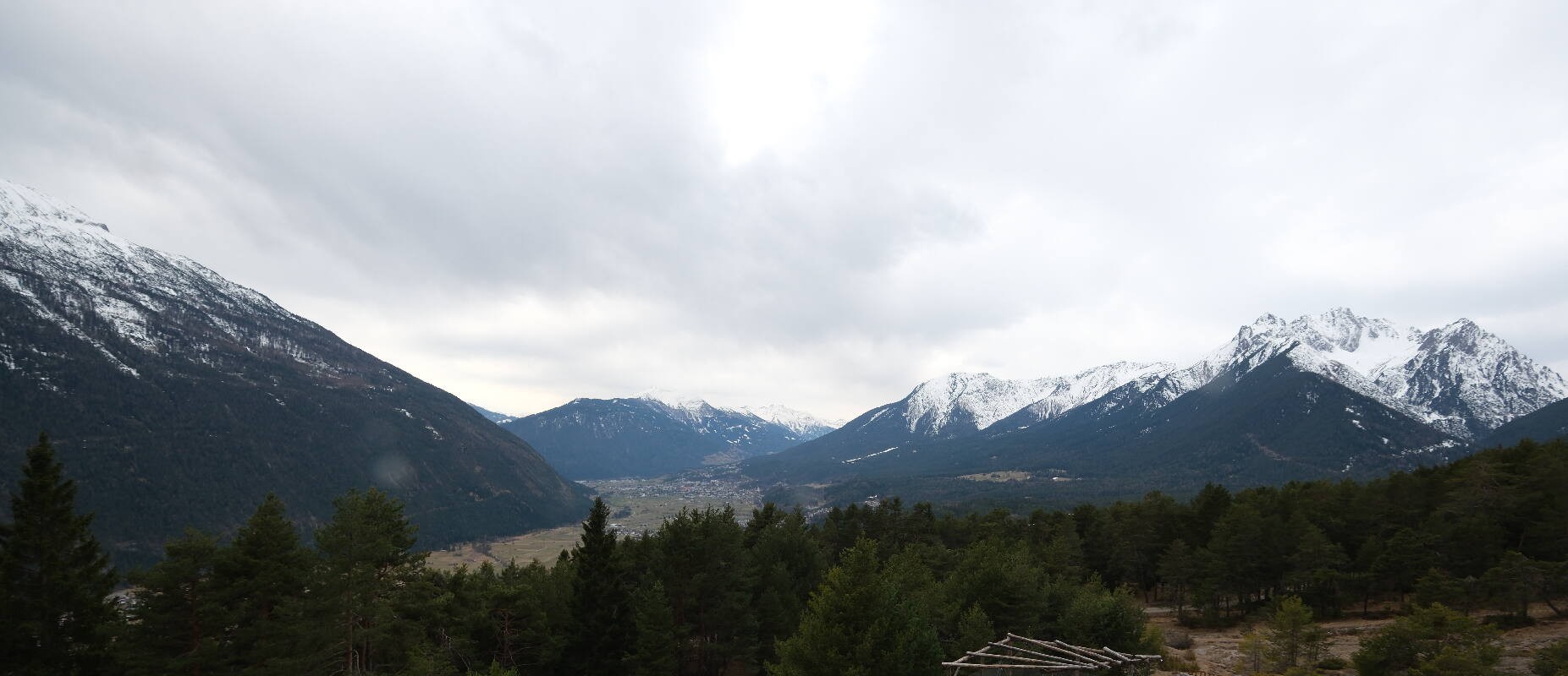 Archiv Foto Webcam Tarrenz - Blick vom Kappakreuz auf Imst