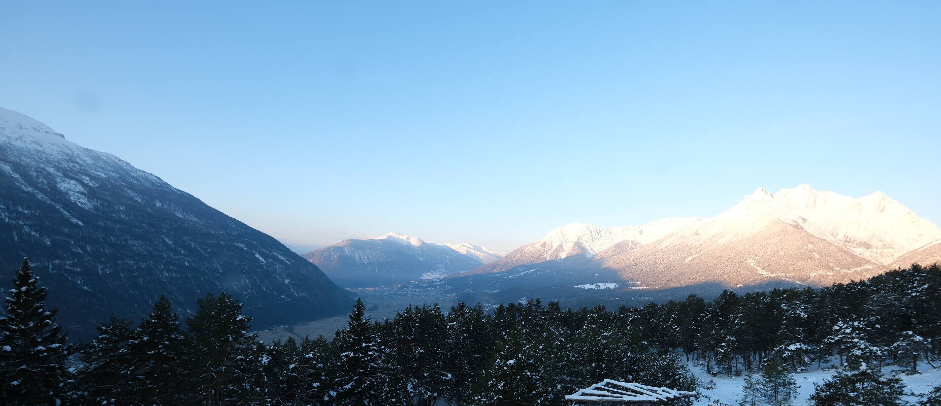 Archived image Webcam Tarrenz - View from Kappakreuz to Imst