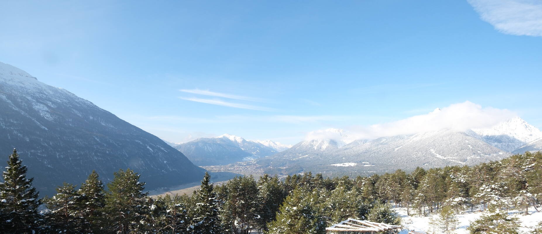 Archived image Webcam Tarrenz - View from Kappakreuz to Imst