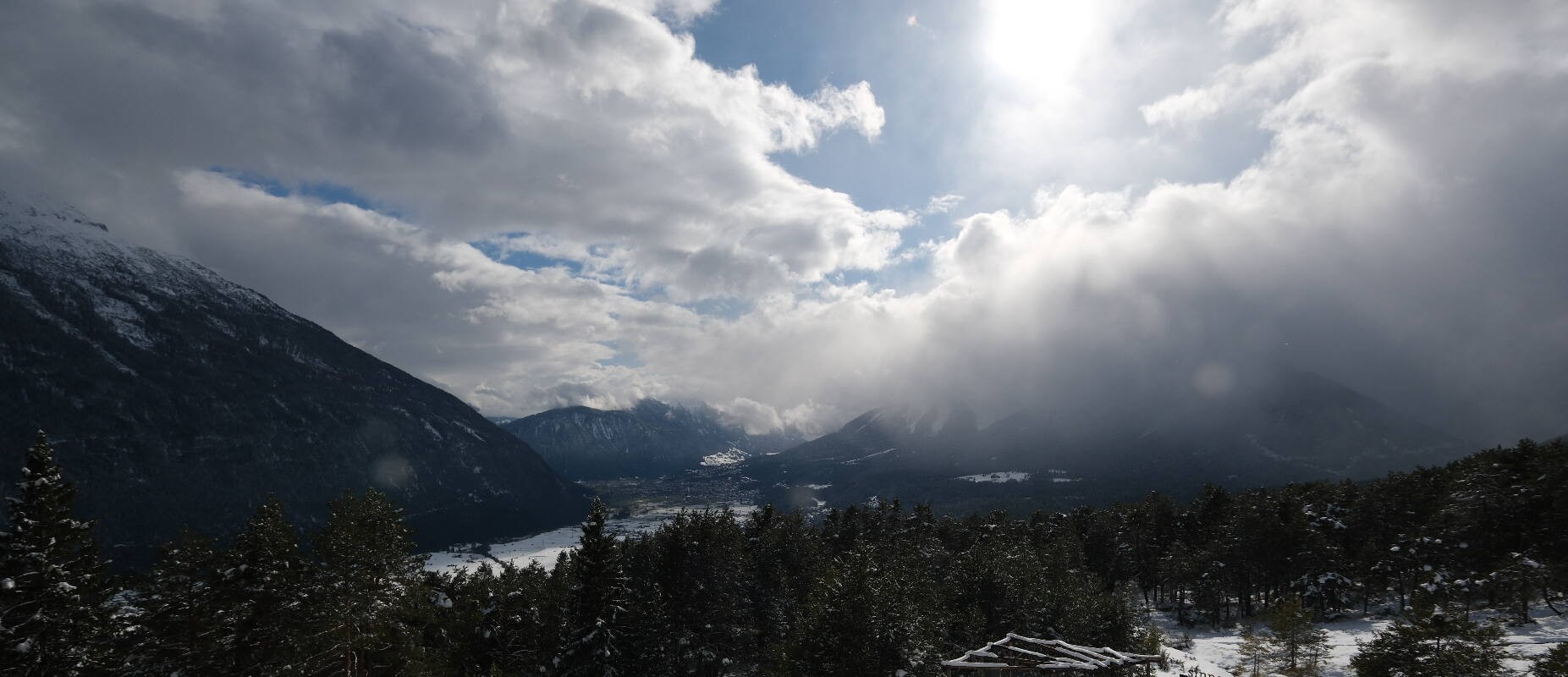 Archiv Foto Webcam Tarrenz - Blick vom Kappakreuz auf Imst