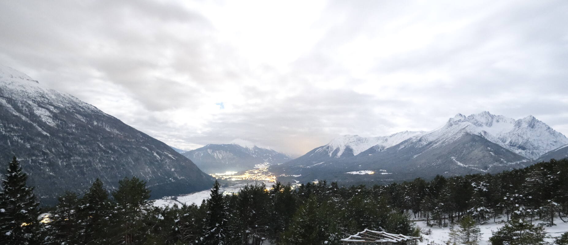 Archived image Webcam Tarrenz - View from Kappakreuz to Imst