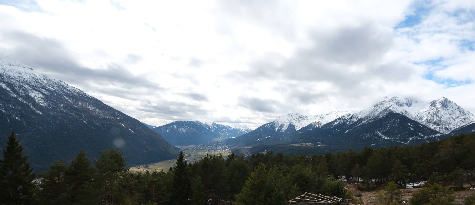 Archiv Foto Webcam Tarrenz - Blick vom Kappakreuz auf Imst