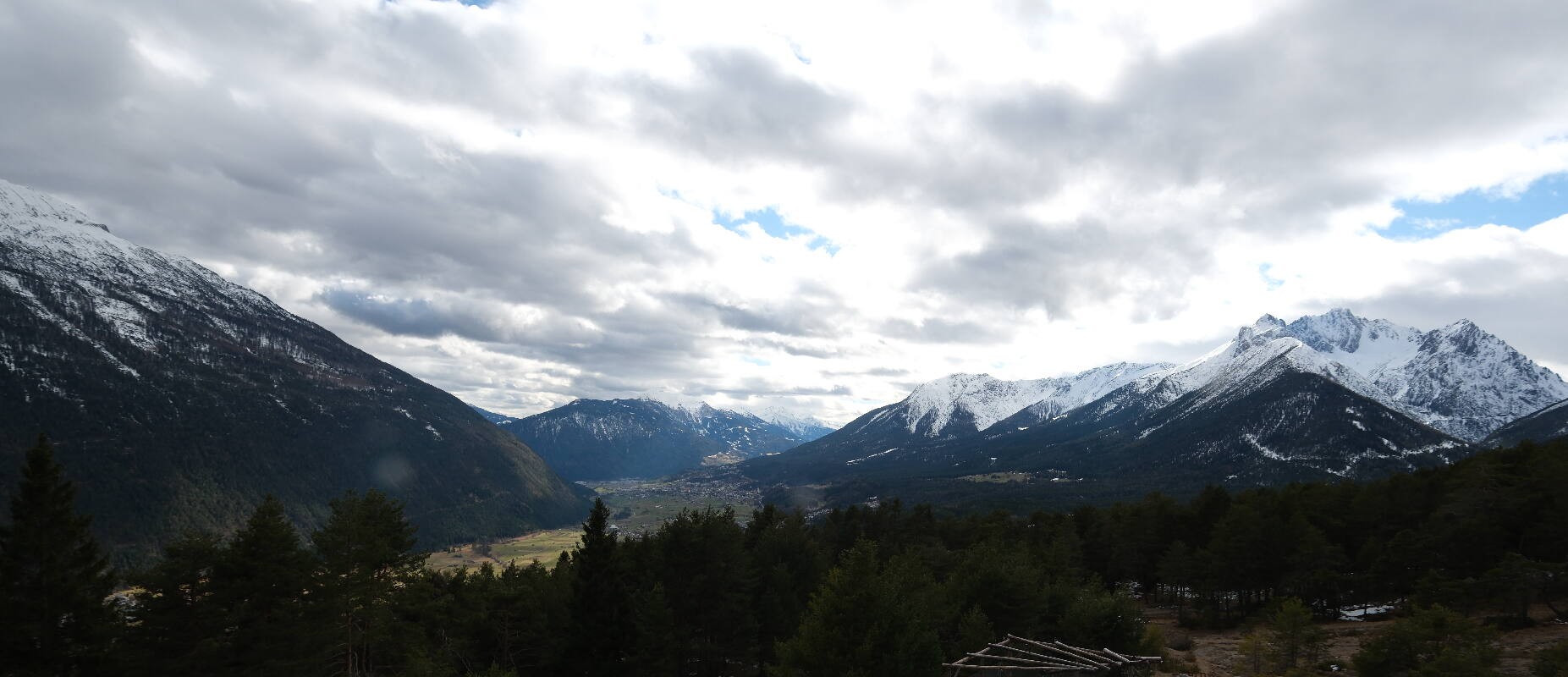 Archiv Foto Webcam Tarrenz - Blick vom Kappakreuz auf Imst