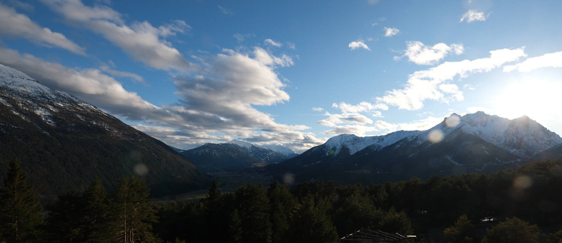 Archiv Foto Webcam Tarrenz - Blick vom Kappakreuz auf Imst