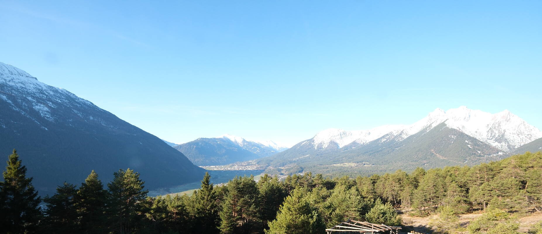 Archiv Foto Webcam Tarrenz - Blick vom Kappakreuz auf Imst