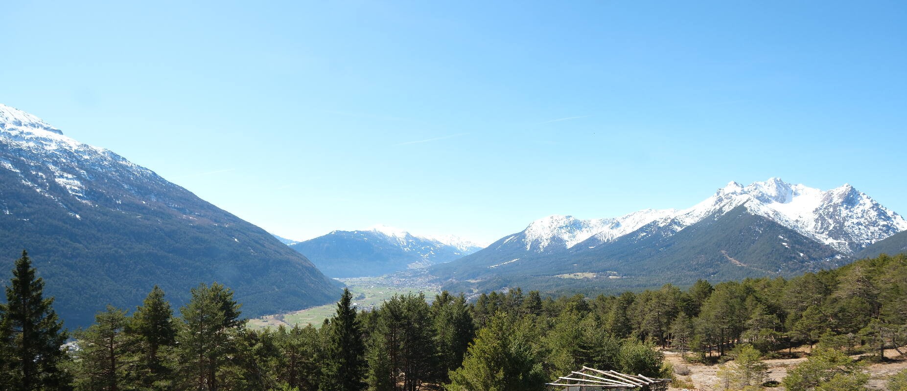 Archiv Foto Webcam Tarrenz - Blick vom Kappakreuz auf Imst