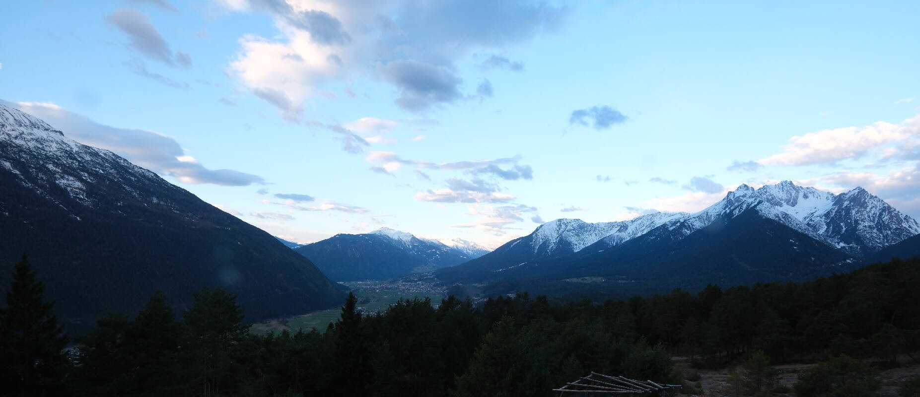 Archiv Foto Webcam Tarrenz - Blick vom Kappakreuz auf Imst