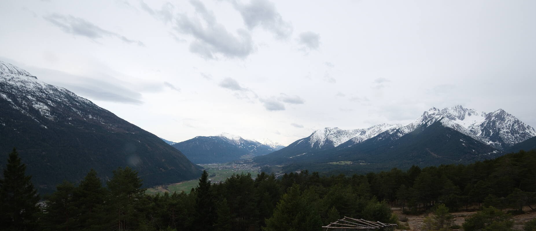 Archiv Foto Webcam Tarrenz - Blick vom Kappakreuz auf Imst