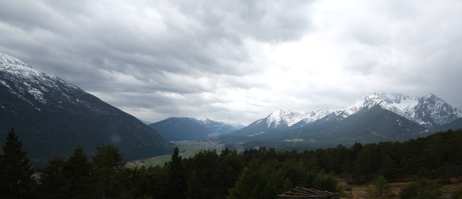 Archiv Foto Webcam Tarrenz - Blick vom Kappakreuz auf Imst