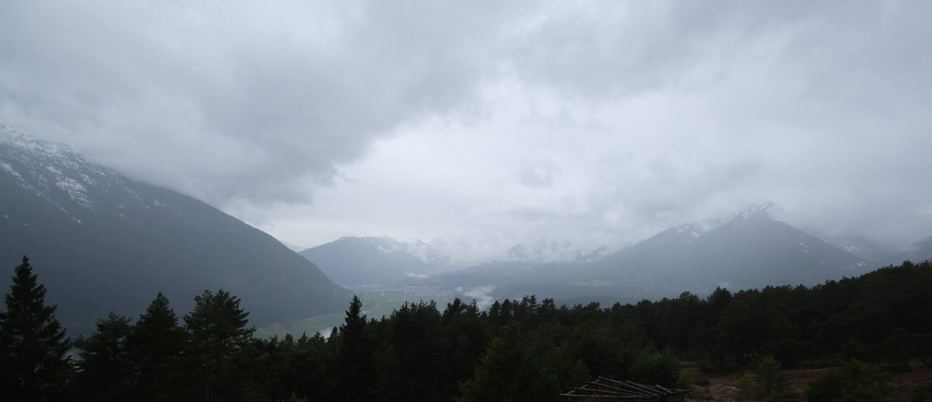 Archiv Foto Webcam Tarrenz - Blick vom Kappakreuz auf Imst