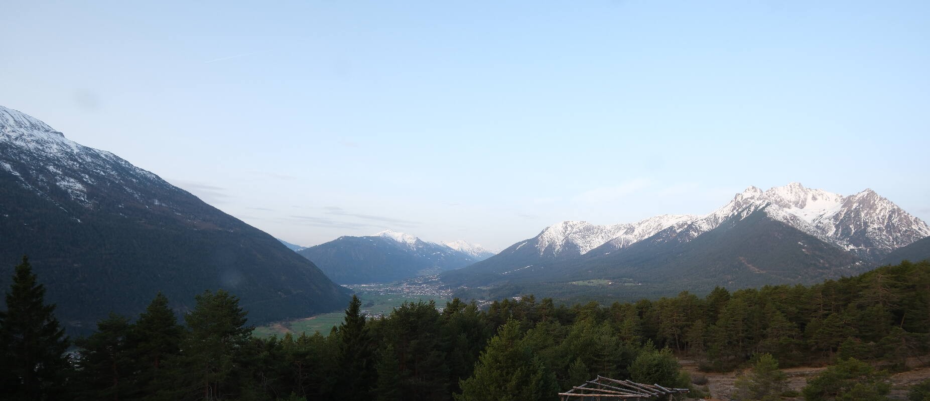 Archiv Foto Webcam Tarrenz - Blick vom Kappakreuz auf Imst