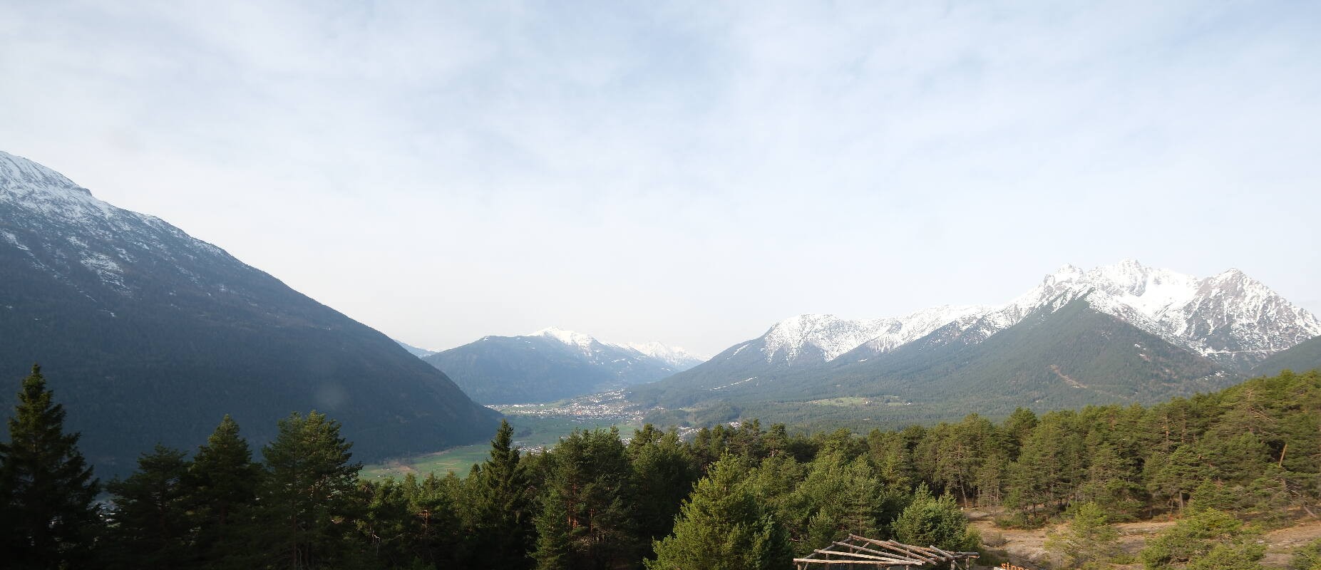 Archiv Foto Webcam Tarrenz - Blick vom Kappakreuz auf Imst