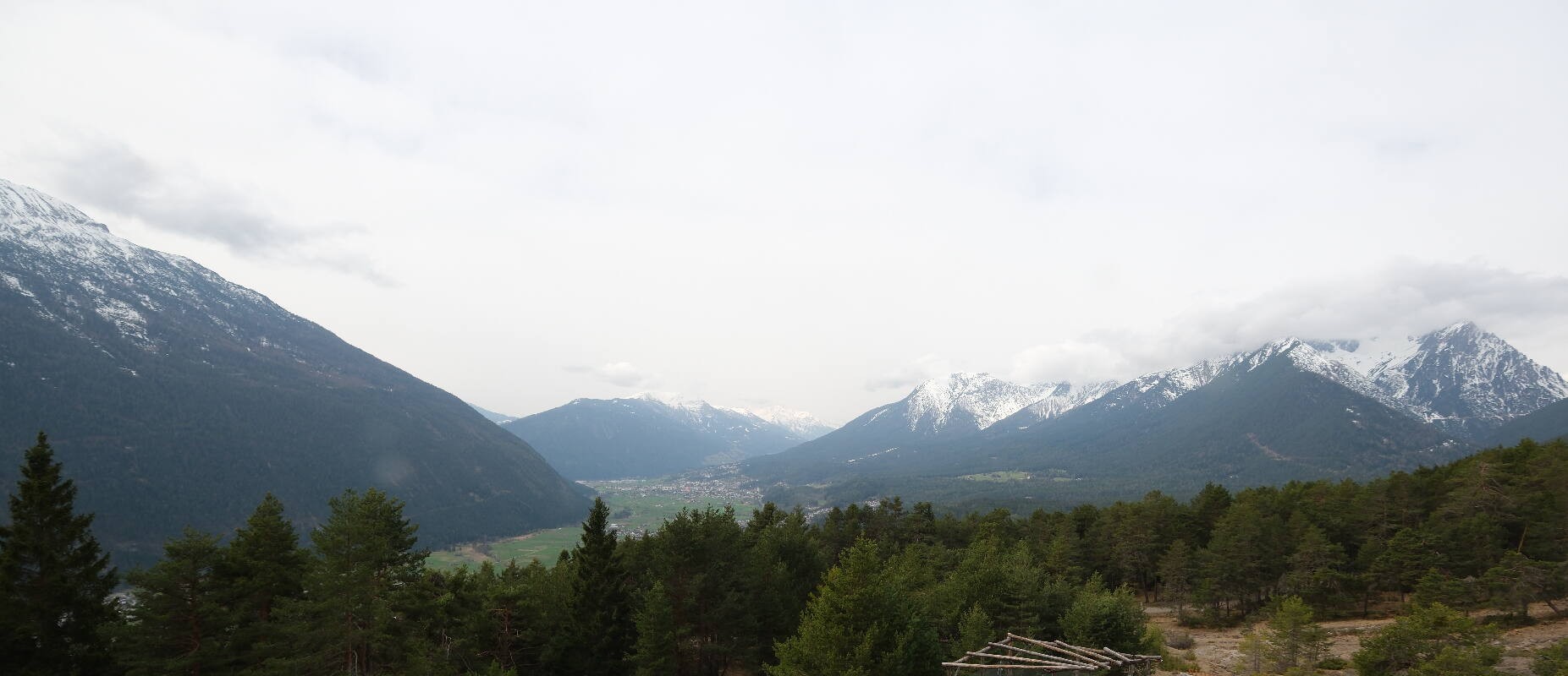 Archiv Foto Webcam Tarrenz - Blick vom Kappakreuz auf Imst