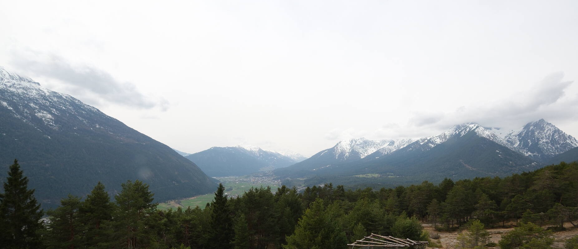 Archiv Foto Webcam Tarrenz - Blick vom Kappakreuz auf Imst