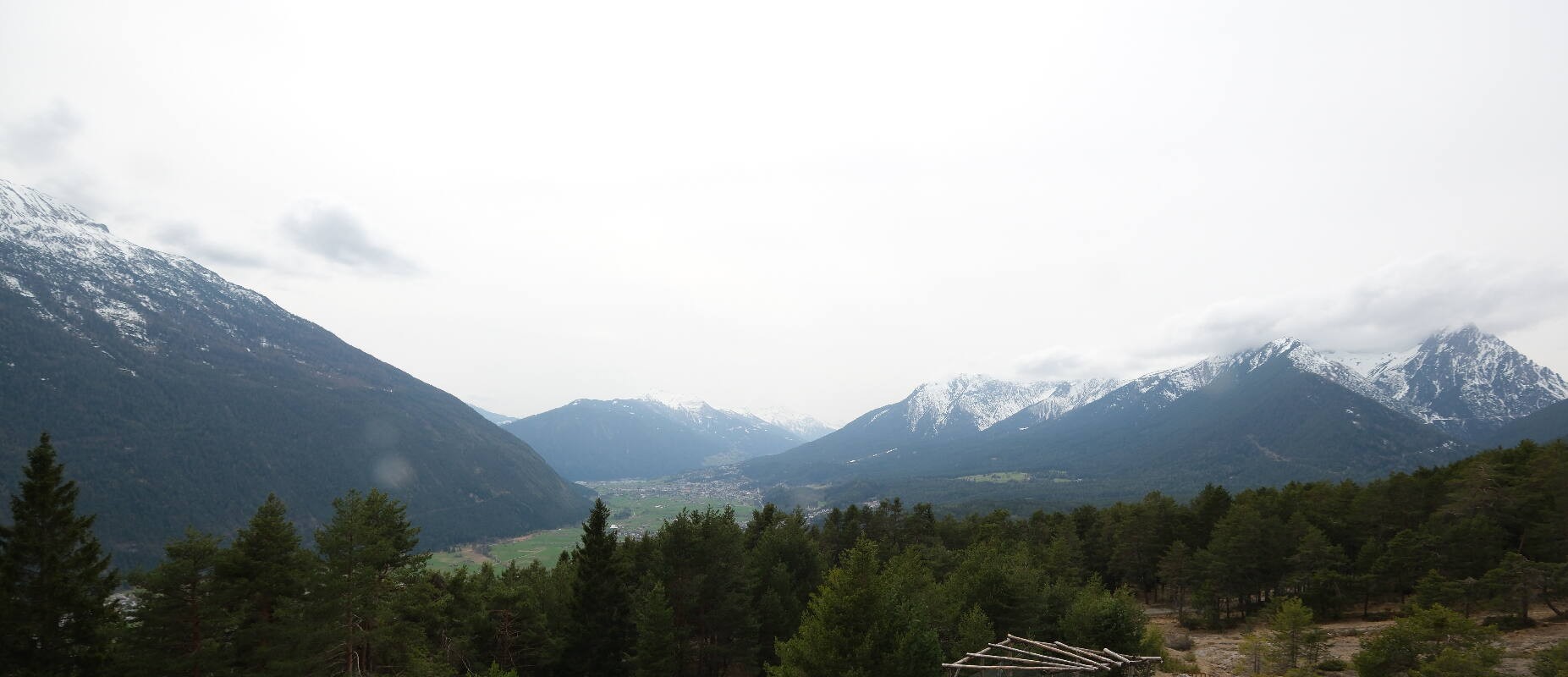 Archiv Foto Webcam Tarrenz - Blick vom Kappakreuz auf Imst