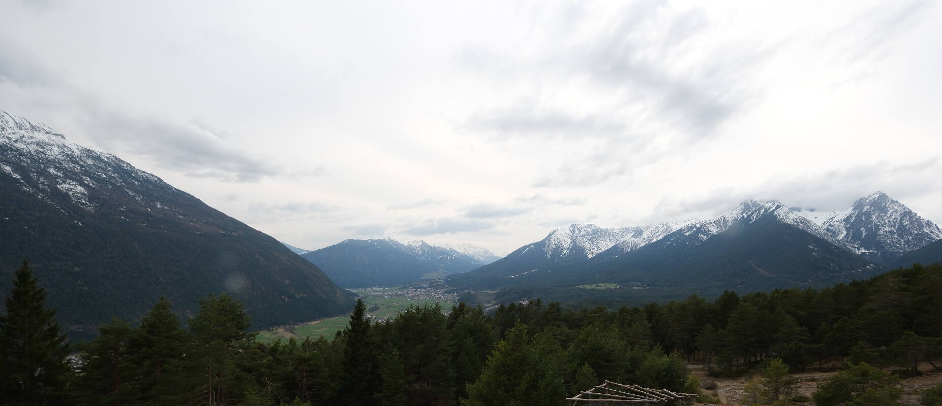 Archiv Foto Webcam Tarrenz - Blick vom Kappakreuz auf Imst