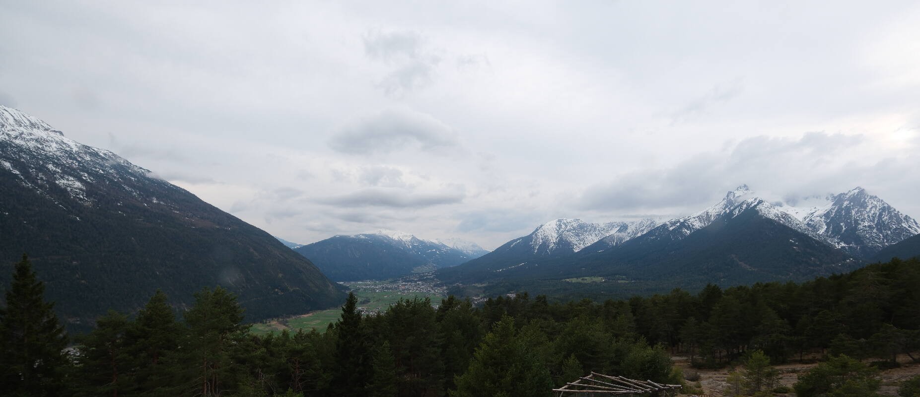 Archiv Foto Webcam Tarrenz - Blick vom Kappakreuz auf Imst