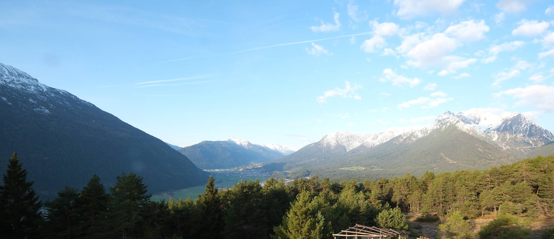 Archiv Foto Webcam Tarrenz - Blick vom Kappakreuz auf Imst