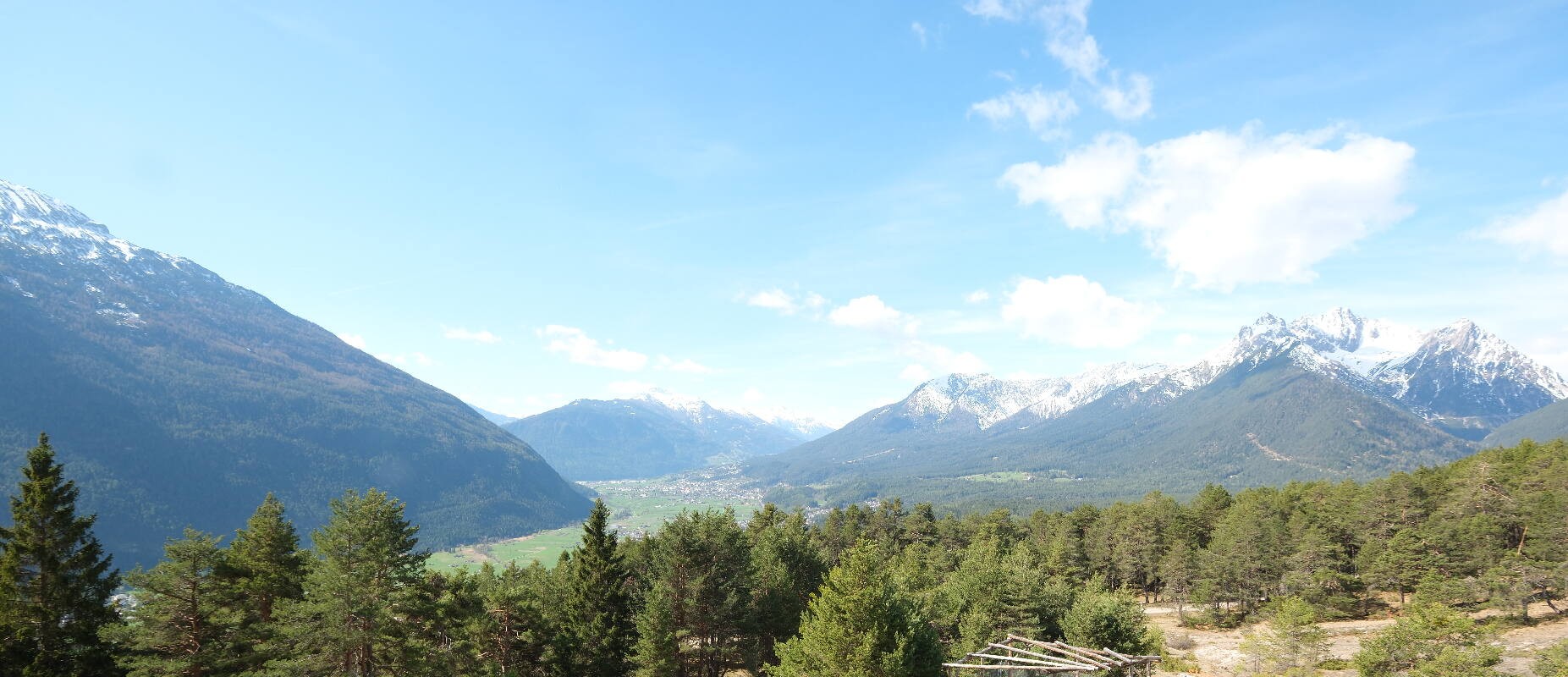 Archiv Foto Webcam Tarrenz - Blick vom Kappakreuz auf Imst