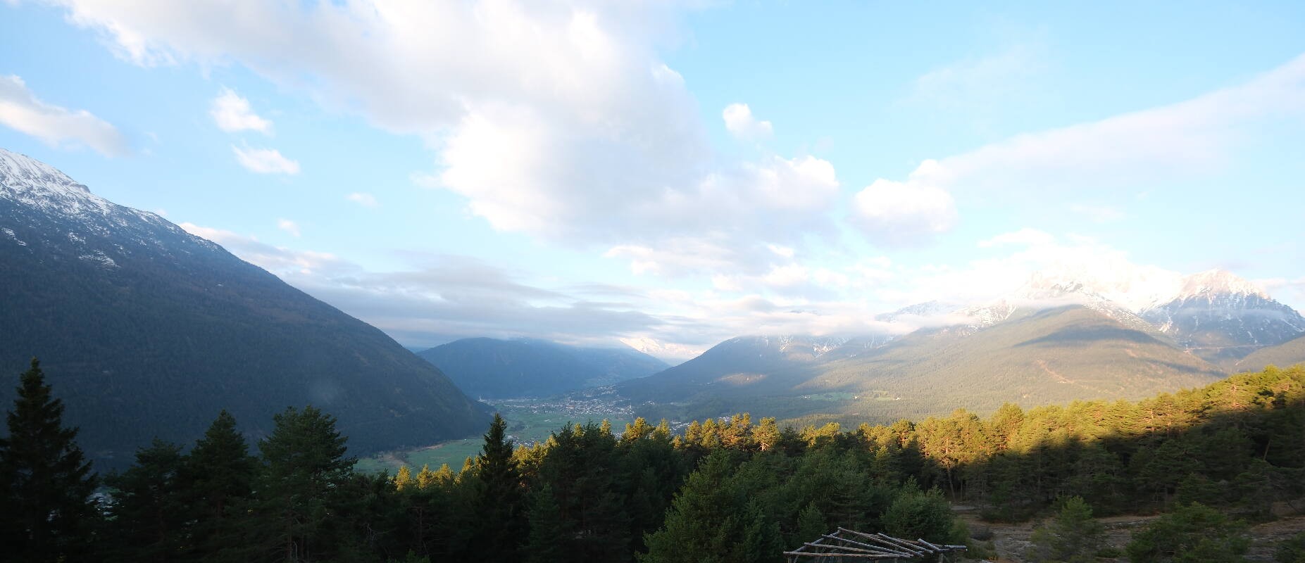 Archiv Foto Webcam Tarrenz - Blick vom Kappakreuz auf Imst