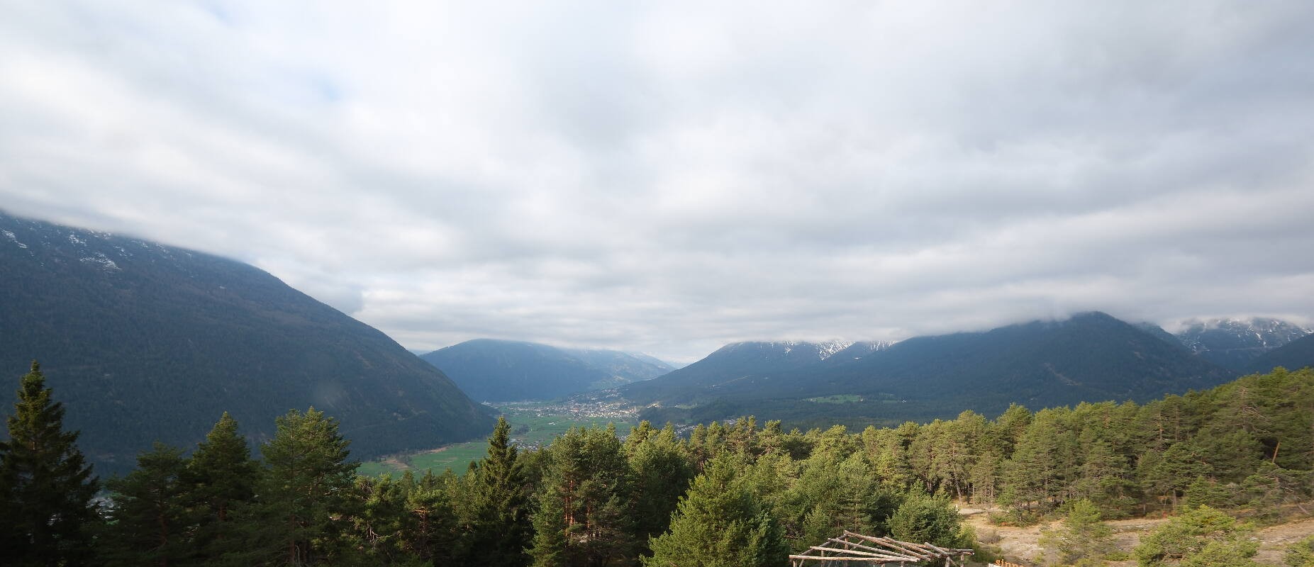 Archiv Foto Webcam Tarrenz - Blick vom Kappakreuz auf Imst