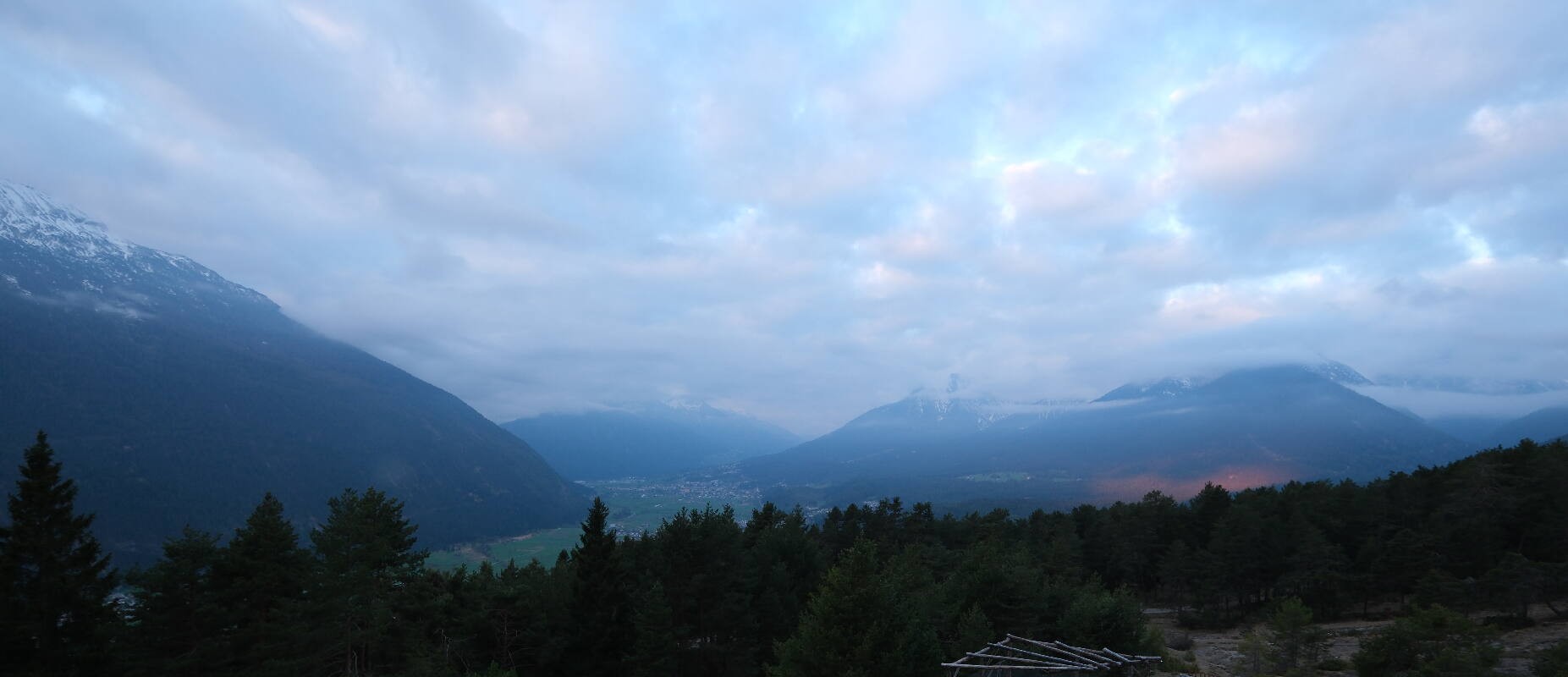 Archiv Foto Webcam Tarrenz - Blick vom Kappakreuz auf Imst