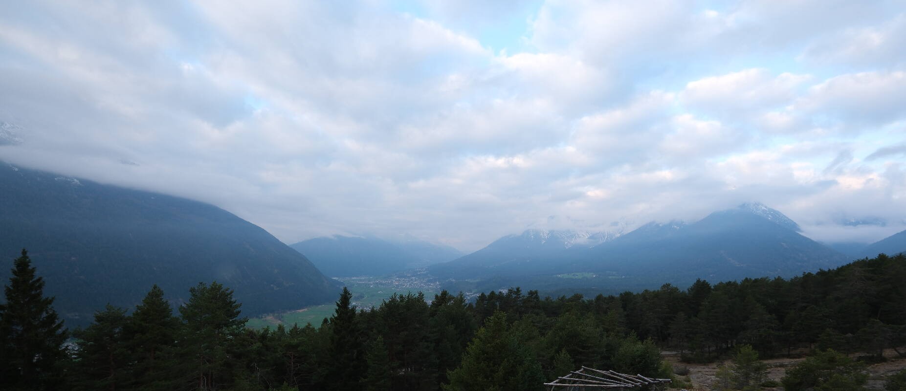 Archiv Foto Webcam Tarrenz - Blick vom Kappakreuz auf Imst