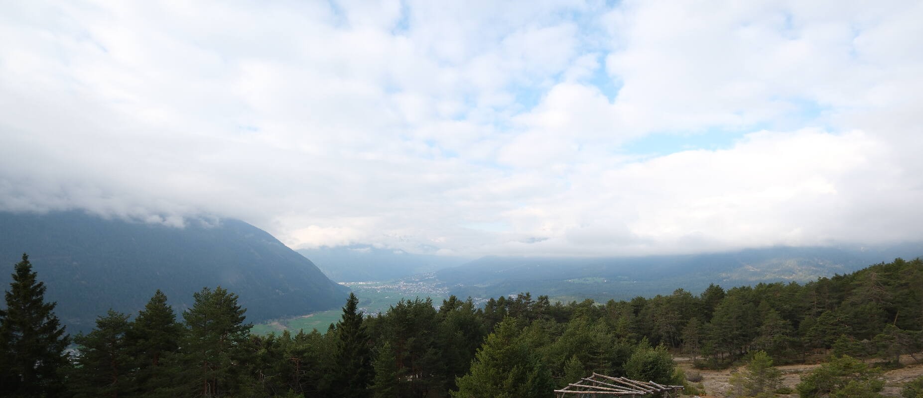 Archiv Foto Webcam Tarrenz - Blick vom Kappakreuz auf Imst