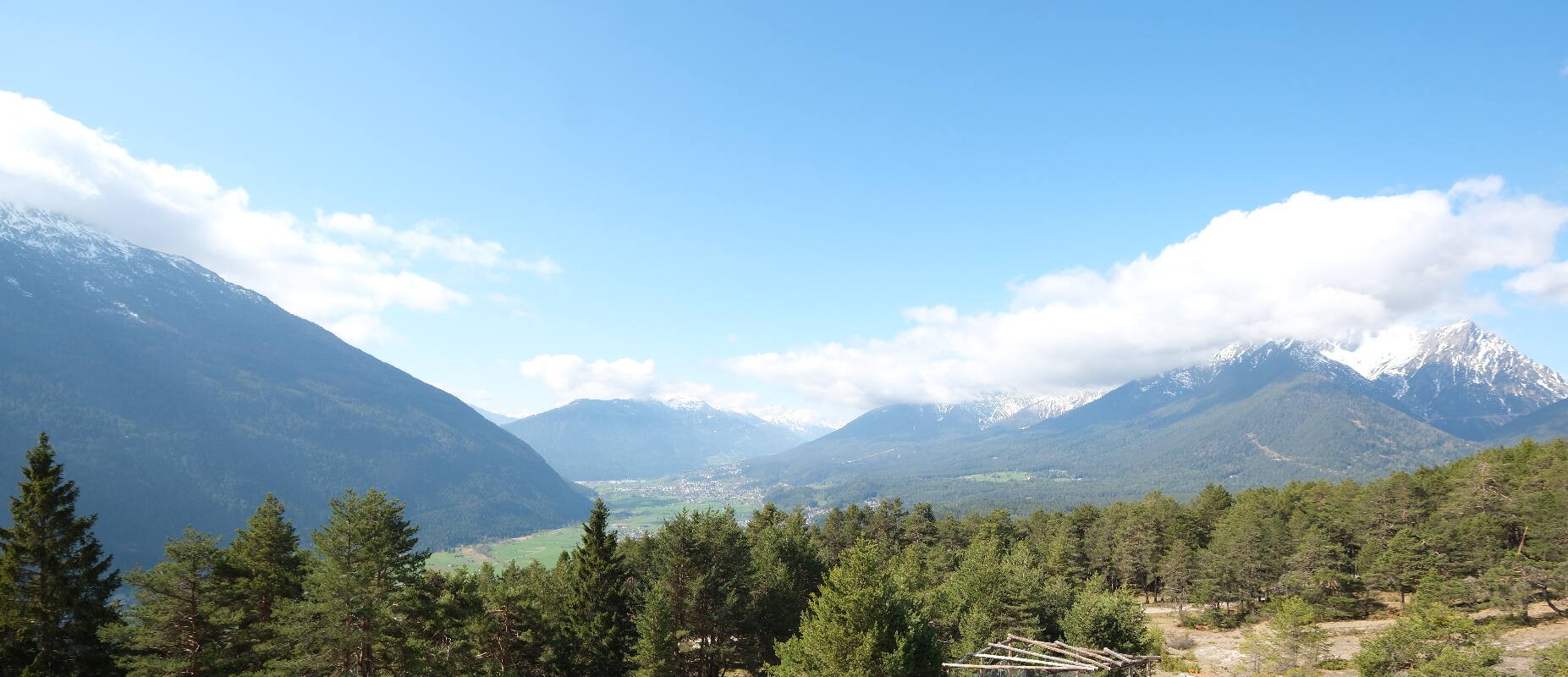 Archiv Foto Webcam Tarrenz - Blick vom Kappakreuz auf Imst