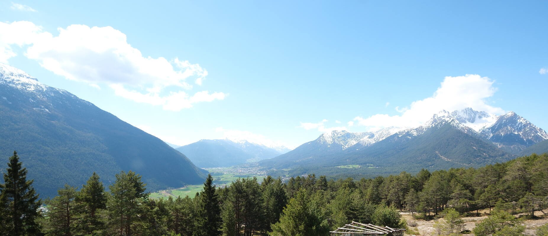 Archiv Foto Webcam Tarrenz - Blick vom Kappakreuz auf Imst