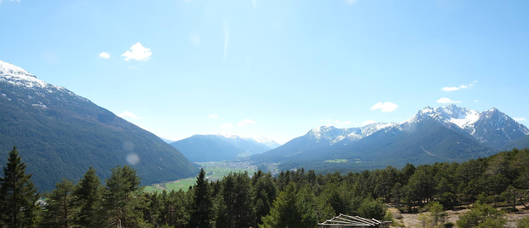 Archiv Foto Webcam Tarrenz - Blick vom Kappakreuz auf Imst