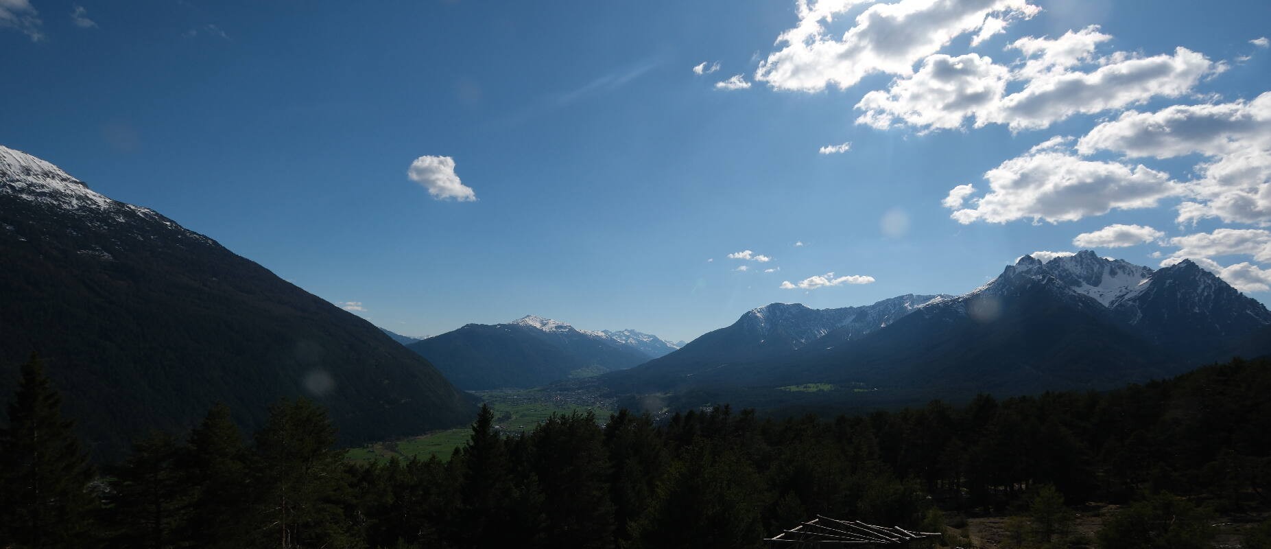 Archiv Foto Webcam Tarrenz - Blick vom Kappakreuz auf Imst