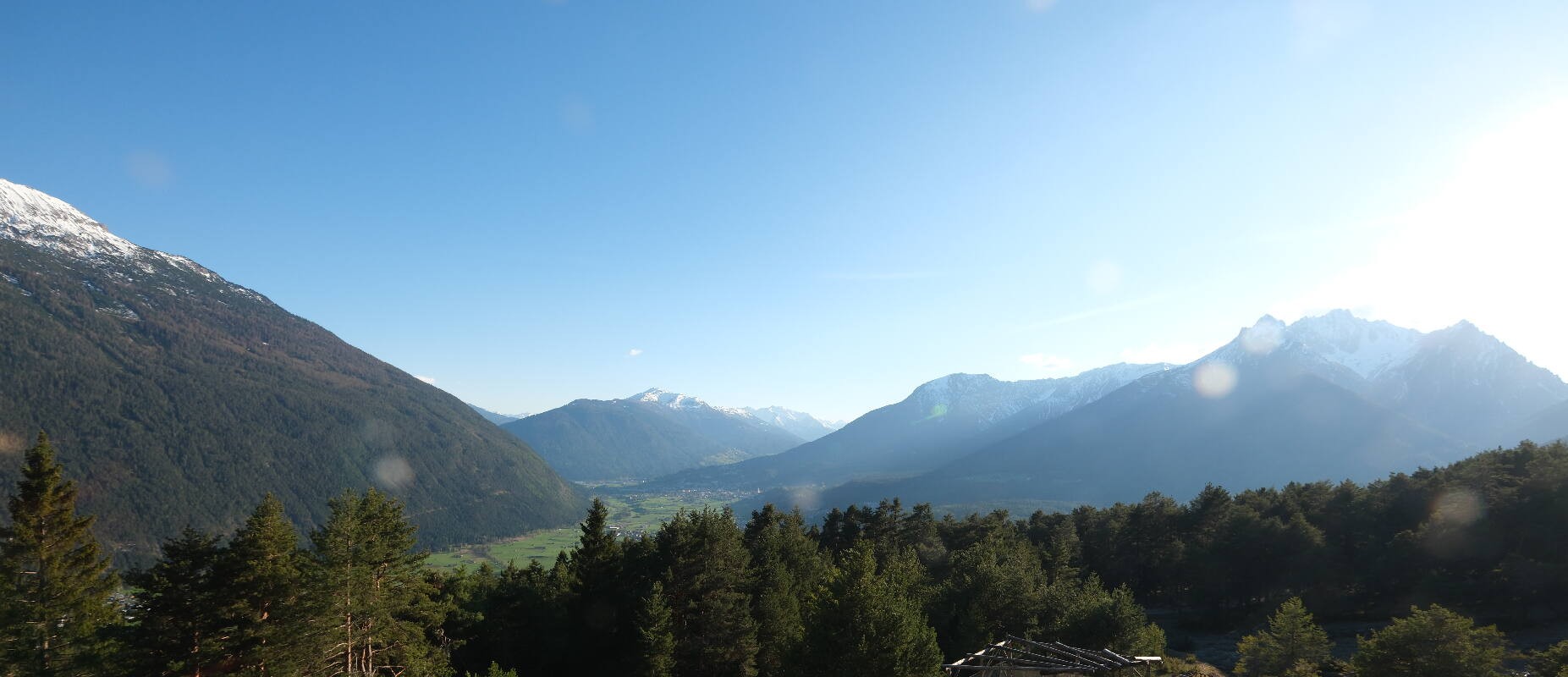 Archiv Foto Webcam Tarrenz - Blick vom Kappakreuz auf Imst