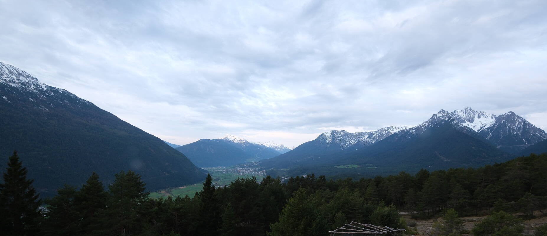 Archiv Foto Webcam Tarrenz - Blick vom Kappakreuz auf Imst