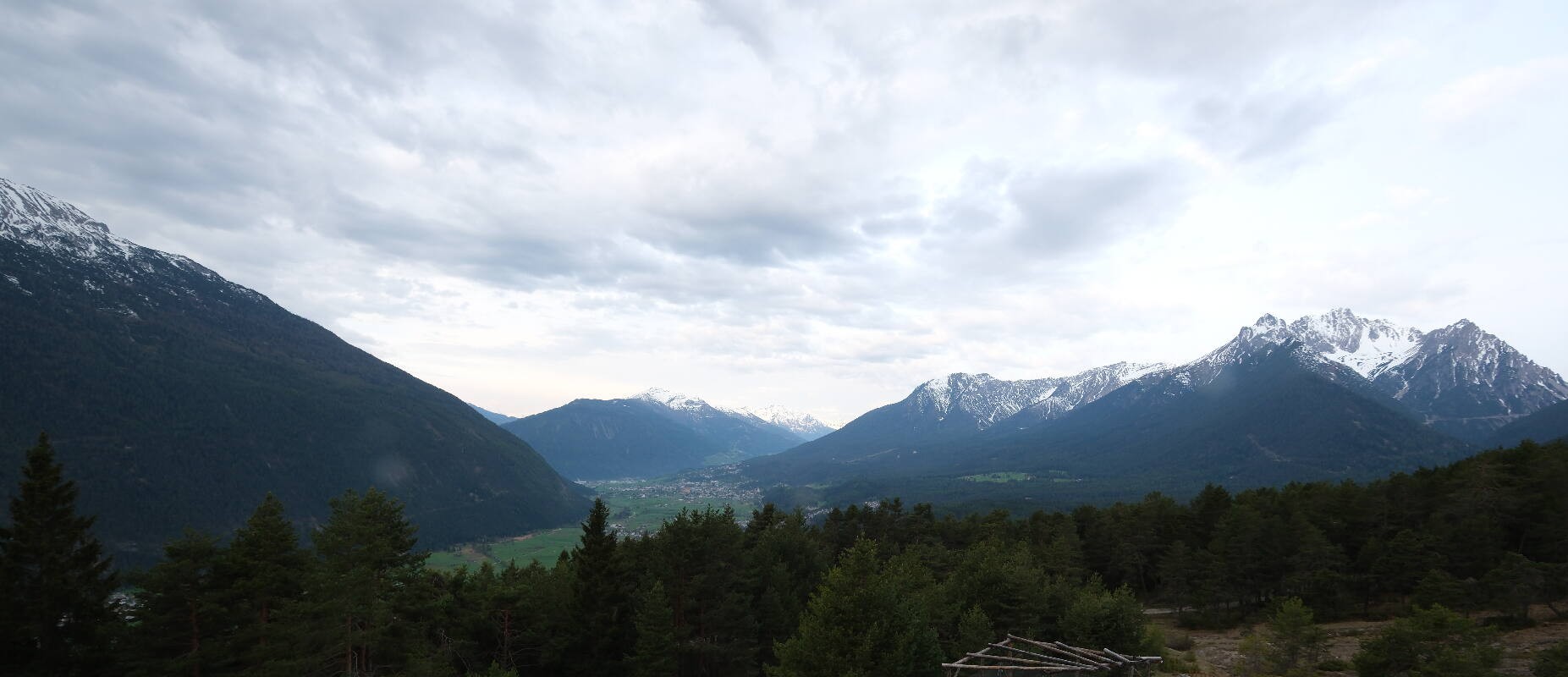 Archiv Foto Webcam Tarrenz - Blick vom Kappakreuz auf Imst