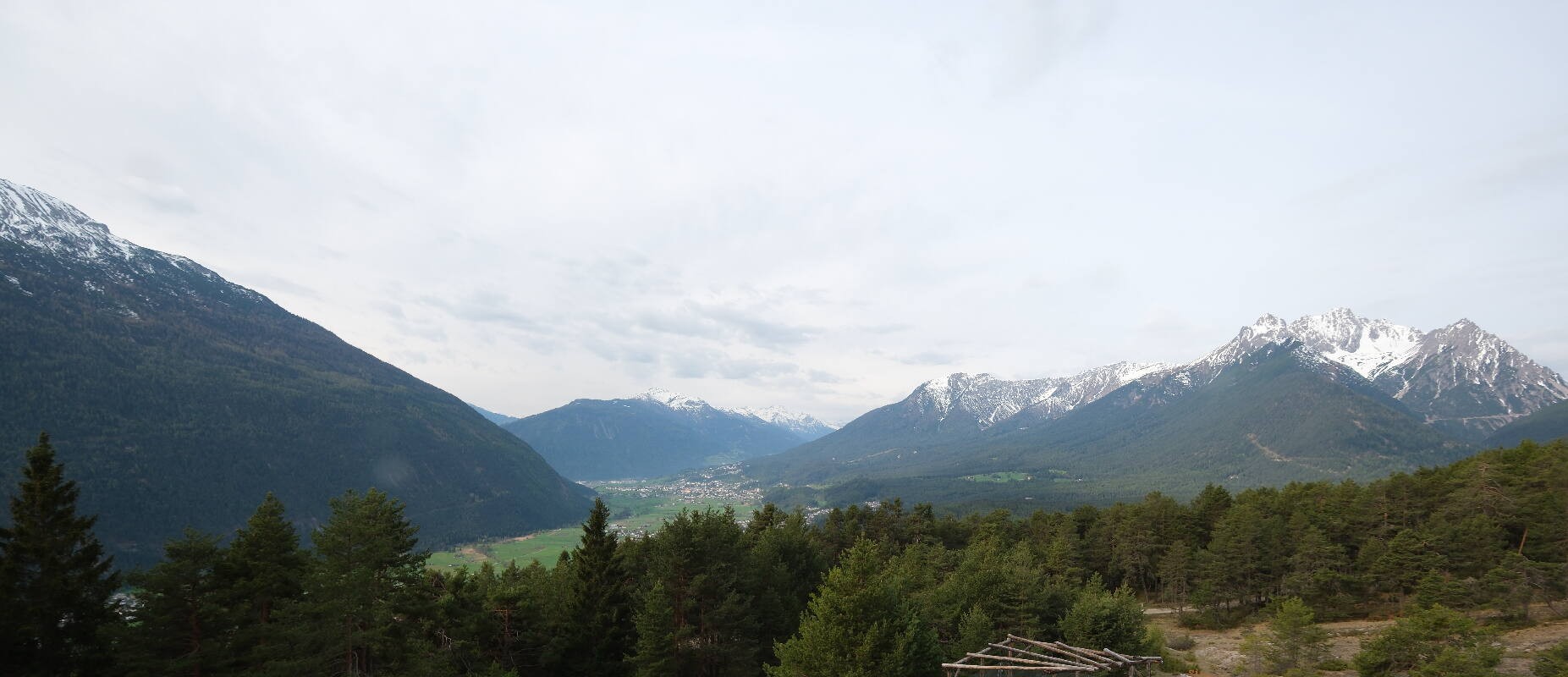 Archiv Foto Webcam Tarrenz - Blick vom Kappakreuz auf Imst