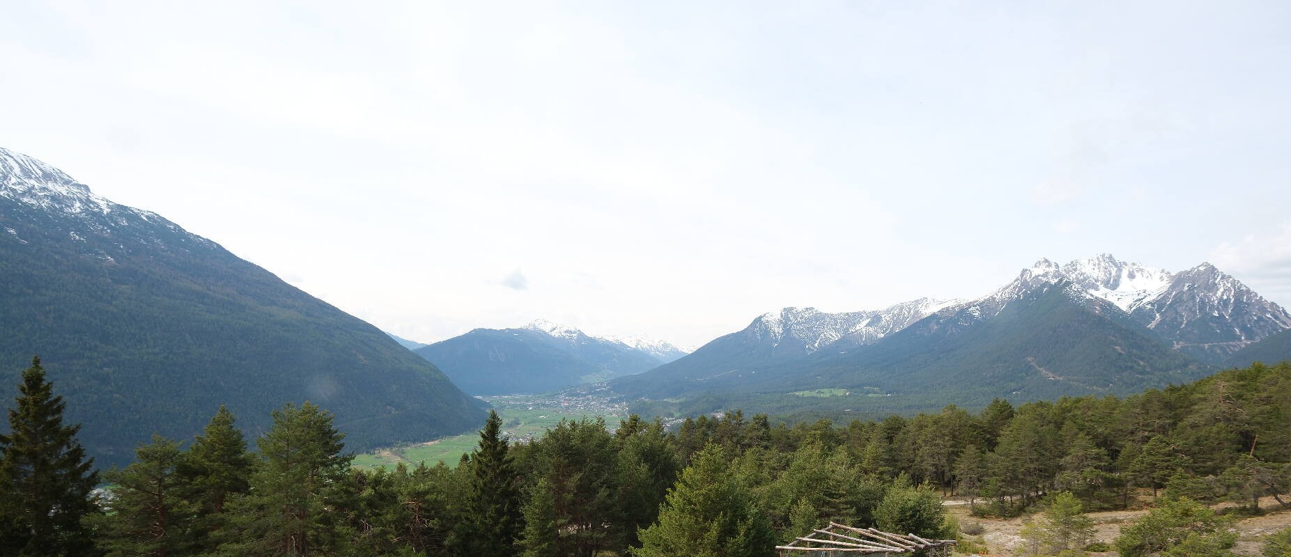 Archiv Foto Webcam Tarrenz - Blick vom Kappakreuz auf Imst