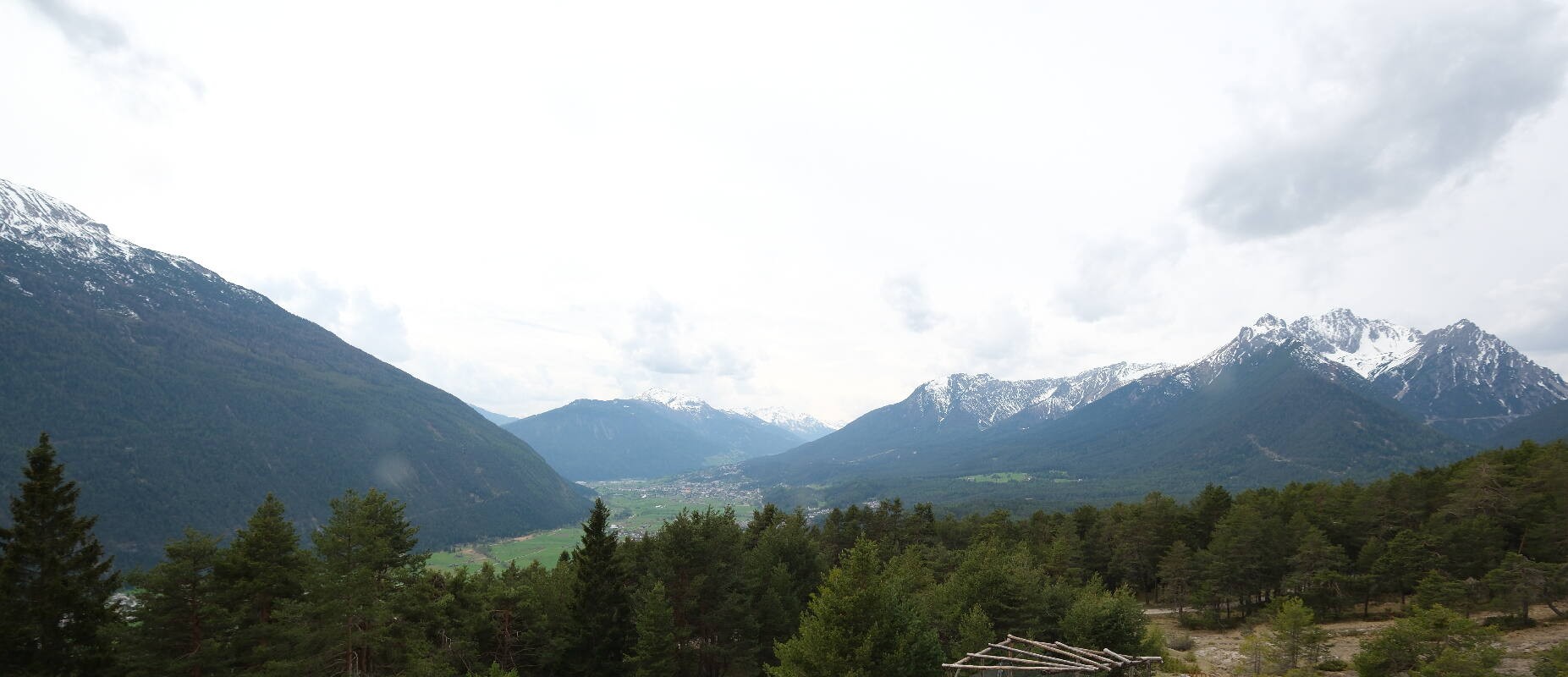 Archiv Foto Webcam Tarrenz - Blick vom Kappakreuz auf Imst