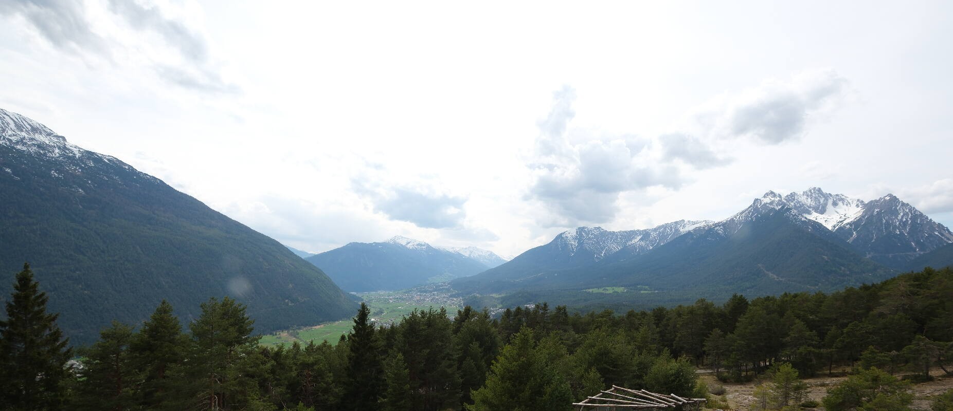 Archiv Foto Webcam Tarrenz - Blick vom Kappakreuz auf Imst