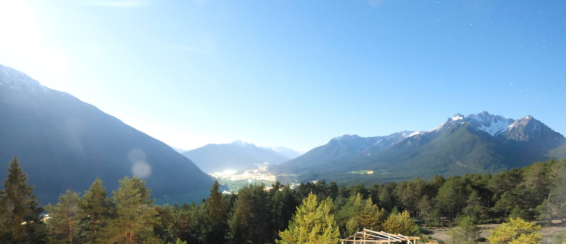 Archiv Foto Webcam Tarrenz - Blick vom Kappakreuz auf Imst