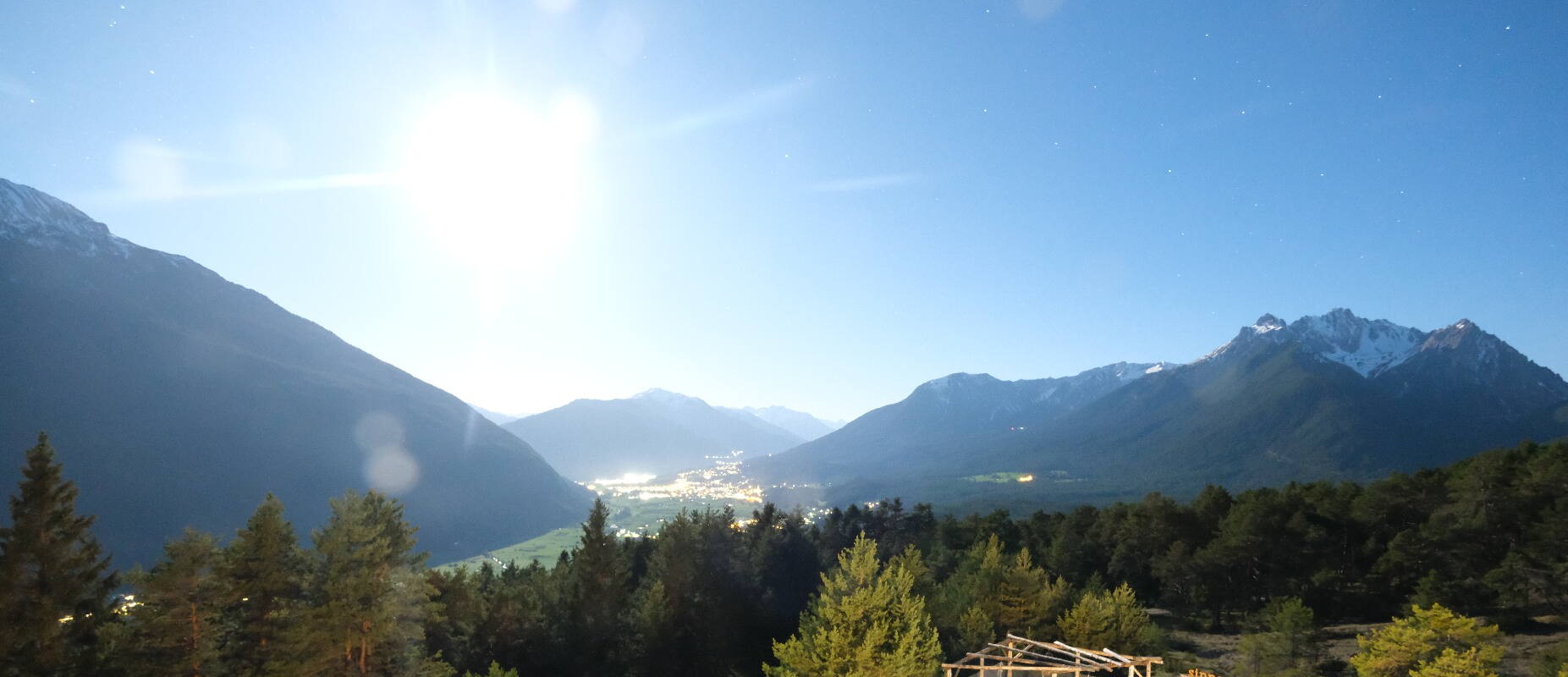 Archiv Foto Webcam Tarrenz - Blick vom Kappakreuz auf Imst