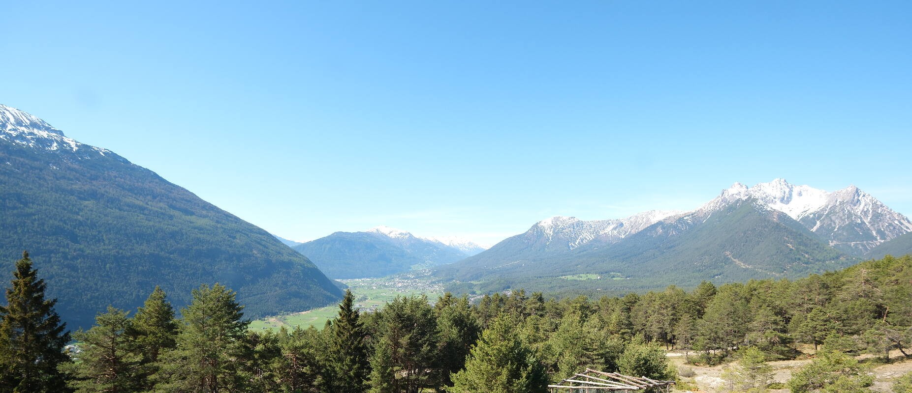 Archiv Foto Webcam Tarrenz - Blick vom Kappakreuz auf Imst