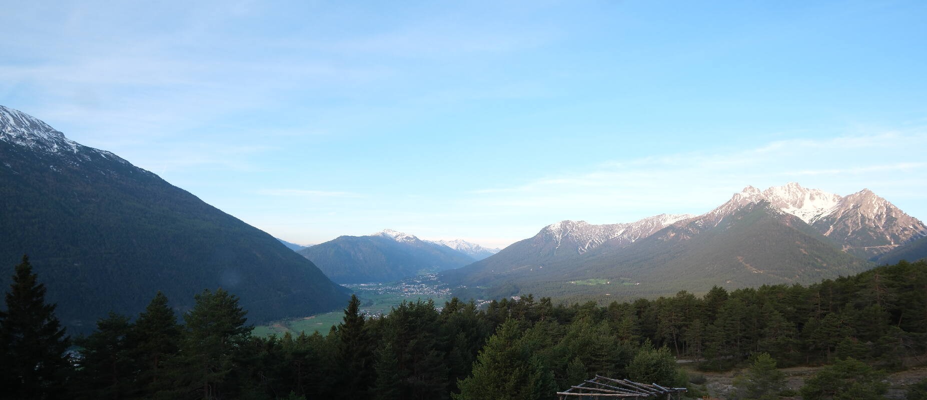 Archiv Foto Webcam Tarrenz - Blick vom Kappakreuz auf Imst