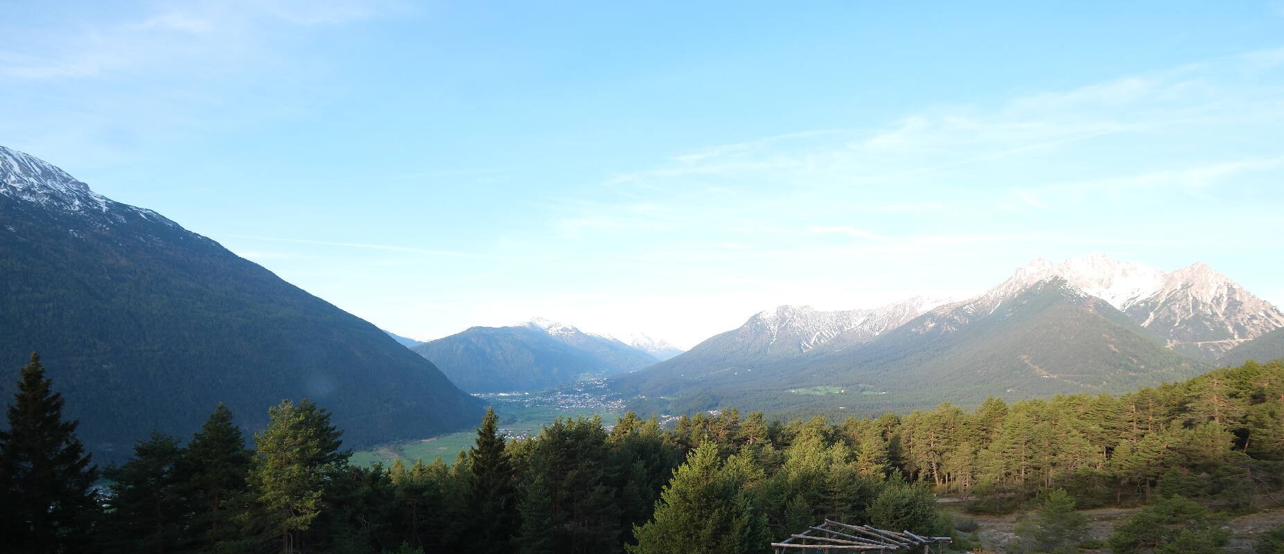 Archiv Foto Webcam Tarrenz - Blick vom Kappakreuz auf Imst