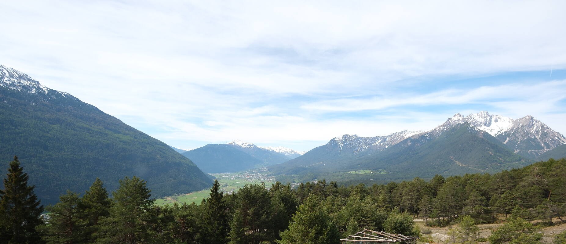 Archiv Foto Webcam Tarrenz - Blick vom Kappakreuz auf Imst